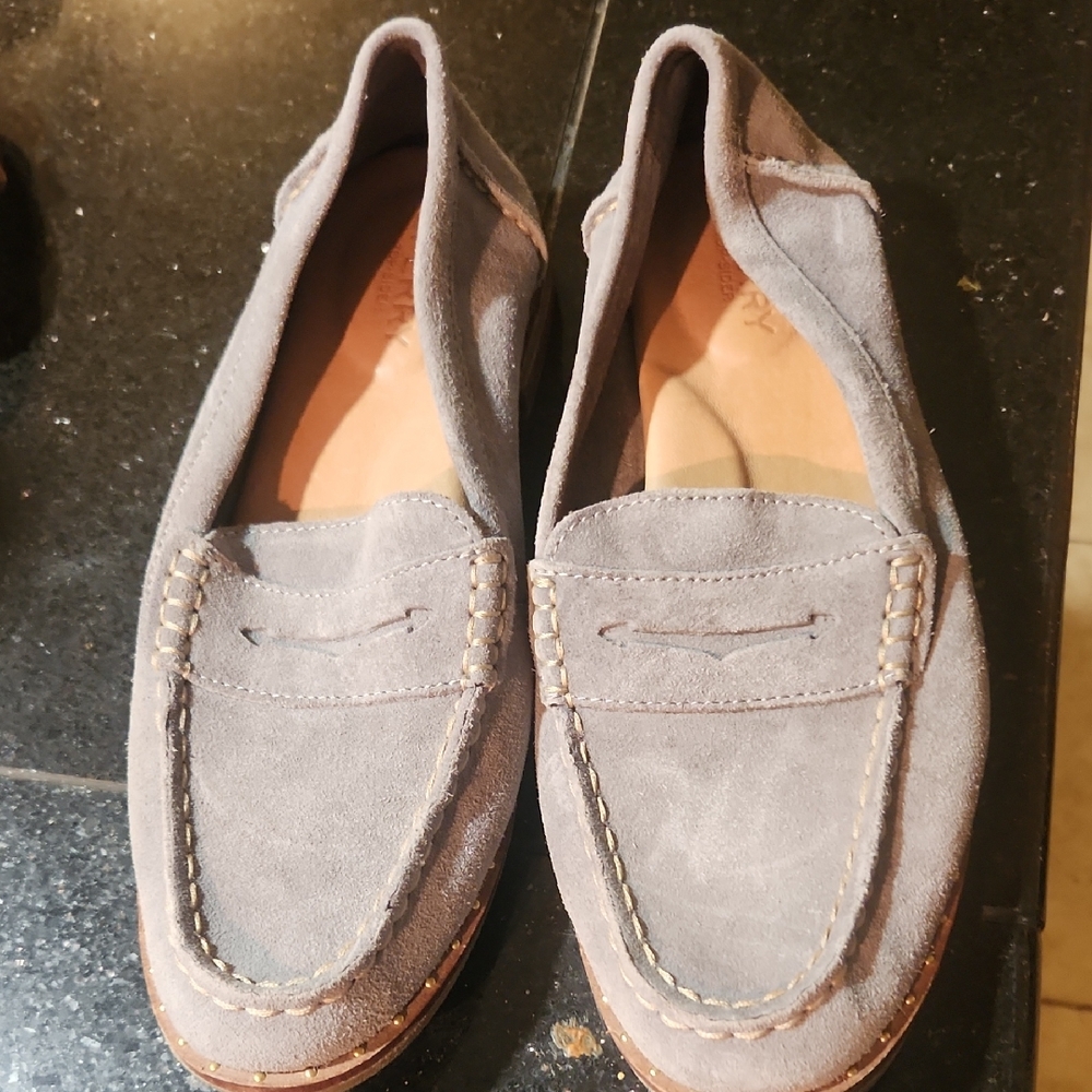 Sperry Women's Charcoal Suede Loafers